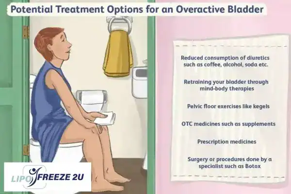 image of woman on toilet because of an overactive bladder Camberley