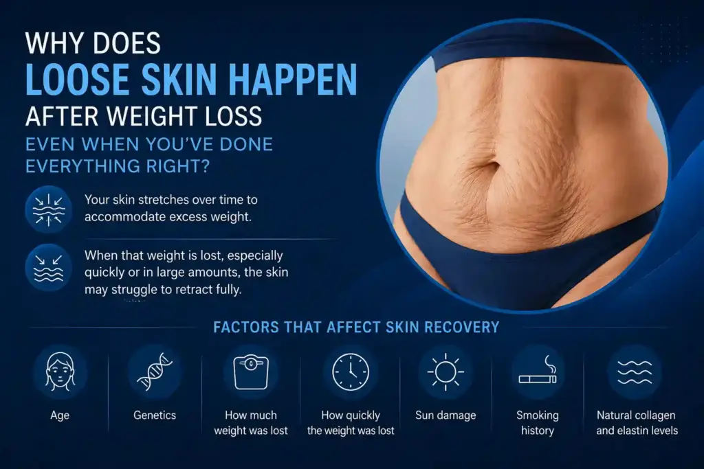 Why Does Loose Skin Happen After Weight Loss Even When You’ve Done Everything Right Camberley?